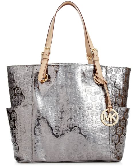 michael kors shiny black purse|michael kors brown tote handbags.